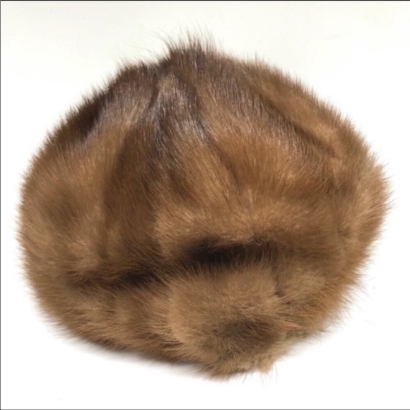 Vintage Muirs New Jersey Brown Mink Fur Hat - Picture 3 of 6